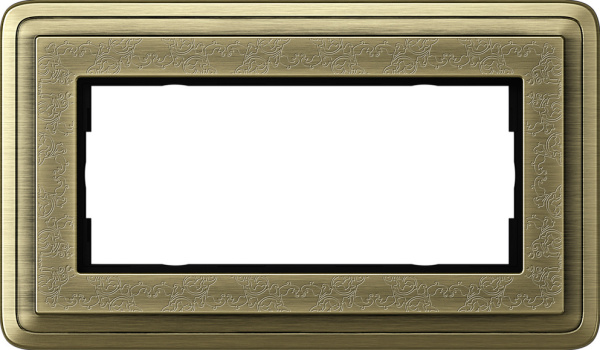 Gira ClassiX Art Бронза/Бронза Рамка 2-ая без перегородки 1002661