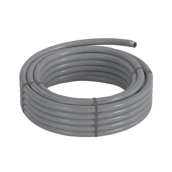 Купить DKC Металлорукав DN 20мм в гладкой SEBS изоляции, Dвн 20,5 мм, Dнар 27,0, 50м, цвет серый