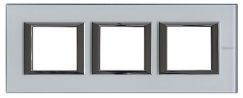 BT Axolute Кристалл Рамка 2+2+2 мод прямоугольная (надпись горизонтально) HA4802M3HVKA