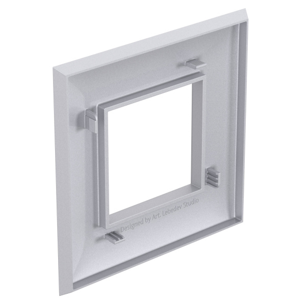 Купить DKC Рамка "Avanti", "Закаленная сталь", 1 пост (2 мод.)