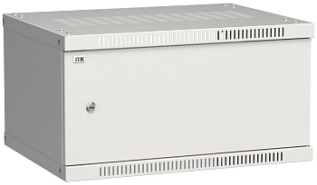IEK LINEA WE ITK Шкаф LINEA WE 6U 600x450мм дверь, металл серый LWE3-06U64-MF