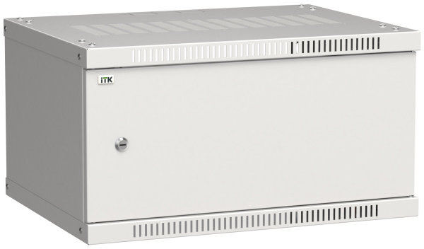 IEK LINEA WE ITK Шкаф LINEA WE 6U 600x450мм дверь, металл серый LWE3-06U64-MF