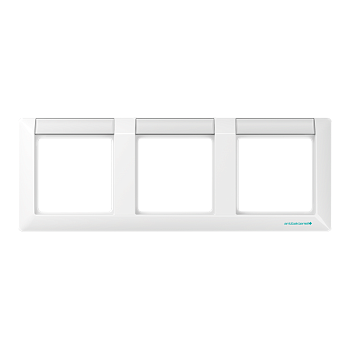 JUNG Рамка 3-кратная с полем для надписи белая ABAS5830NAWW