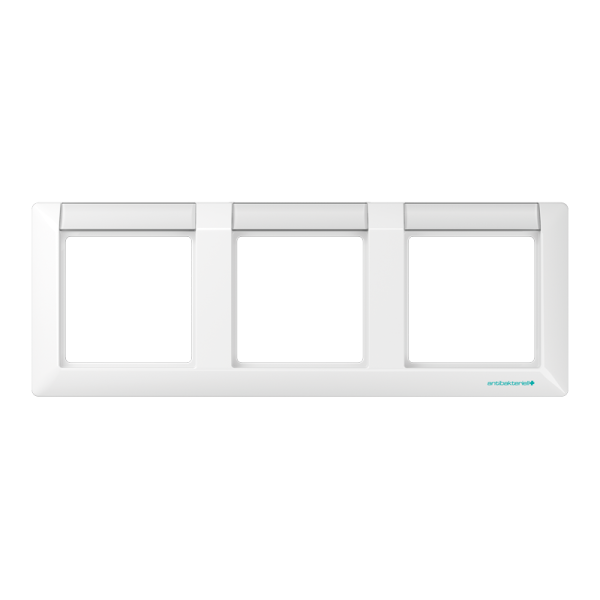 JUNG Рамка 3-кратная с полем для надписи белая ABAS5830NAWW