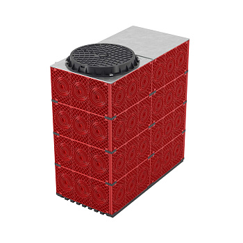 DKC Колодец пластиковый для кабельной канализации с пластиковым люком,1500х750х1500