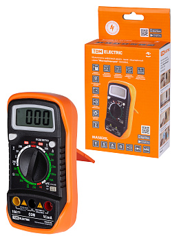 TDM Мультиметр цифровой ударо- пыле- защищенный серия "МастерЭлектрик" MAS830L SQ1005-0011