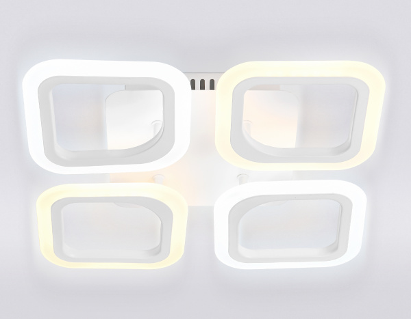 Купить Ambrella Потолочный светодиодный светильник с пультом FA4371/4 WH белый 4200K/3000K+6400K/6400K+3000K 45W 345*345*75 (ПДУ ИК)