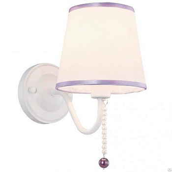 VELANTE 314-001-01 Бра Белый/Белый, Фиолетовый E14 1*40W