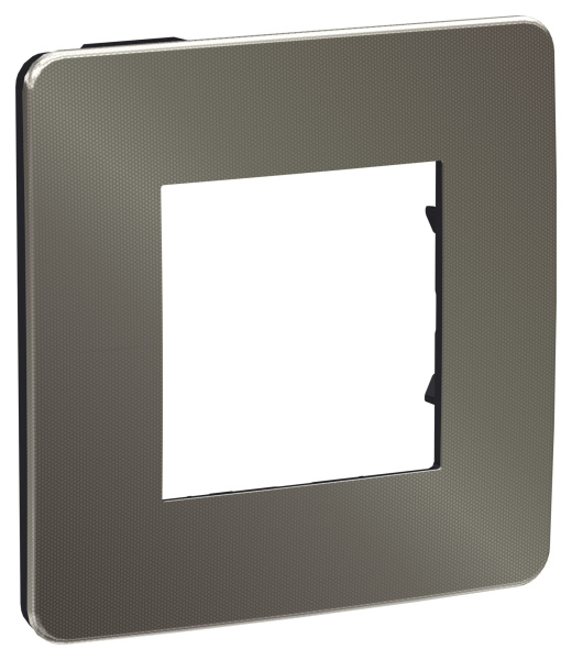 Купить SE Unica Studio Никель/Антрацит Рамка 1-ная NU280253