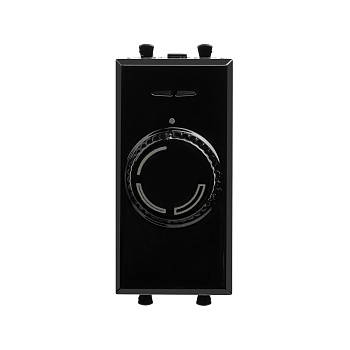 DKC Диммер поворотный модульный, "Avanti", "Черный квадрат", 1 модуль