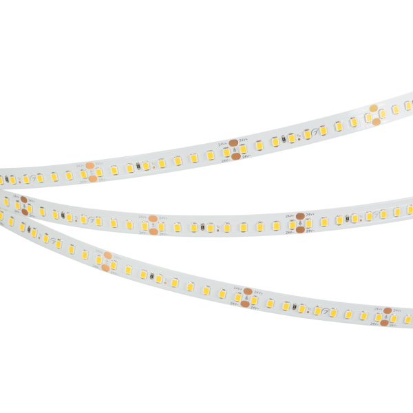 Arlight Лента RT-A144-10mm 24V Warm3000 (7.7 W/m, IP20, 2835, 5m) (высок.эфф.200 лм/Вт) 038782