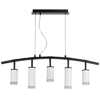 Lightstar LR7353638620 Люстра RULLO 5х50W GU10 ЧЕРНЫЙ/БЕЛЫЙ (571735+214436-3+214486-2+202430-5), шт