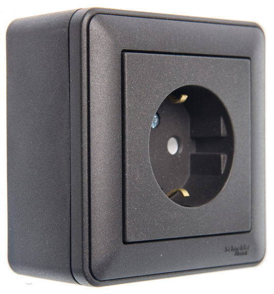 SE Wessen 59 Черный бархат Коробка 1-ая подъемная для наружного монтажа с рамкой KP-152-68