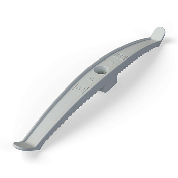 Промрукав Держатель кабеля двусторонний для прямого монтажа серый (20шт/120шт уп/кор) PR13.0382