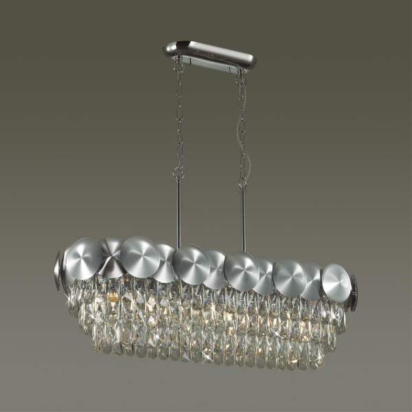 Купить Odeon Light 4972/6 HALL ODL22 375 хром/пластик/хрусталь Люстра E14 6*40W CATRIS