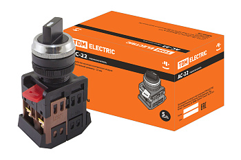 TDM Переключатель АС-22 на 2 фиксир.положения I-O 1з+1р SQ0703-0007