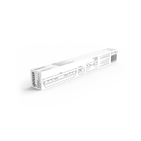Купить Gauss Светильник линейный СПП-176 EVO 18W 1980lm 6500K 200-240V IP65 600*76*66мм соед в лин LED 864424318