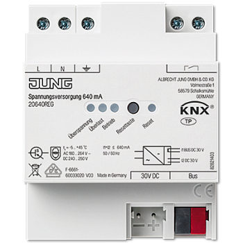 JUNG KNX блок питания, 640mA 20640REG JUNG KNX блок питания, 640mA 20640REG