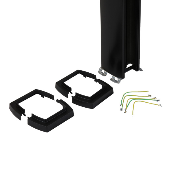 Купить Legrand Универсальная колонна алюминиевая с крышкой из алюминия 2 секции, высота 4,02 метра, с возможностью увеличения высоты до 5,3 метра, цвет черны 653135