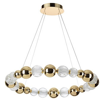 Odeon Light 5008/45L L-VISION ODL23 421 золотой/прозрачный/металл/акрил Люстра LED 45W 4000K 2300Лм CRYSTAL