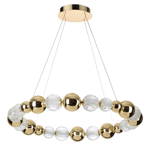 Odeon Light 5008/45L L-VISION ODL23 421 золотой/прозрачный/металл/акрил Люстра LED 45W 4000K 2300Лм CRYSTAL