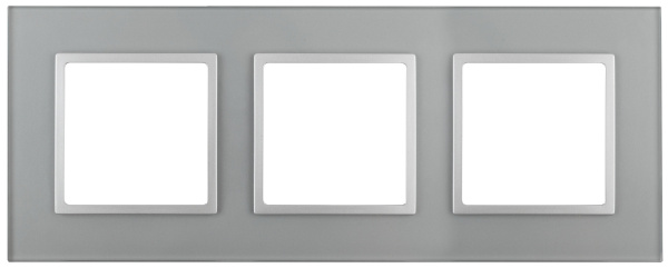 ЭРА 14-5103-03 Elegance Алюминий/алюм Стекло Рамка 3-ая