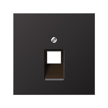 JUNG EcoProfi Черный матовый Накладка 1-ой ТЛФ/комп розетки EP569-1BFPLUASWM