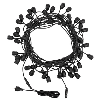 Belt-Light  2 жилы  шаг 40 см  подвесные патроны E27 влагостойкая IP65 331-231