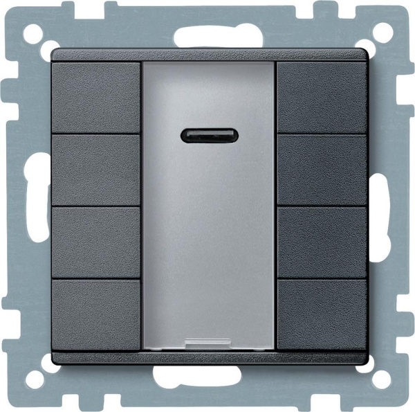 Купить SE Merten KNX\EIB SM Антрацит Сенсор 4-кнопочный Plus с ИК-приемником MTN627914