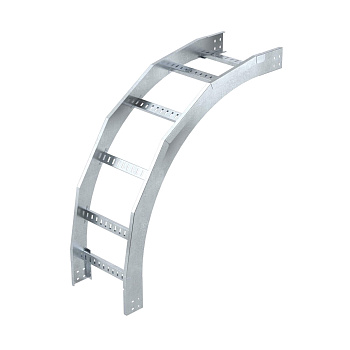 DKC Угол вертикальный внешний 90 градусов, 80х200 R300, лонжерон 1,5 мм, горячеоцинкованный, в комплекте с крепежными элементами и соединительнымиплас