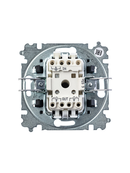 Купить ABB EPJ Levit серебро / дымчатый чёрный Переключатель 1-клавишный 2CHH590645A6070