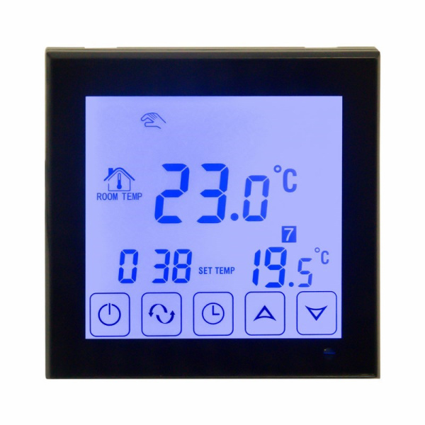 Терморегулятор сенсорный с автоматическим программированием R200B (черный) Rexant 51-0574