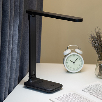ЭРА Настольный светильник NLED-495-5W-BK светодиодный аккумуляторный складной черный