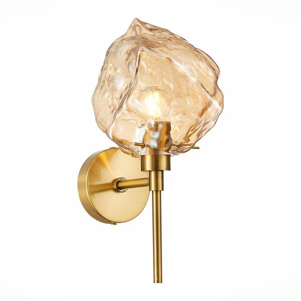 ST LUCE  SL1175.301.01 Бра латунь/янтарный E14 1*40W