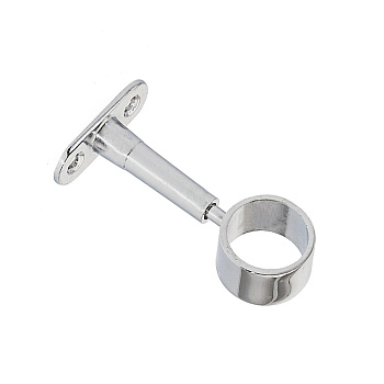 Tech-KREP Крепление труб к стене регулируемое проходное, хром (1 шт) - пакет 127436