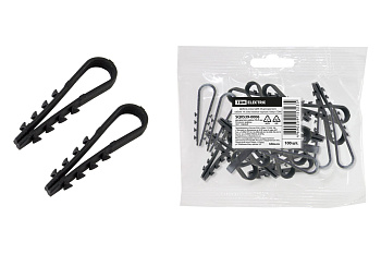 TDM Дюбель-хомут ДХК-25 для круглого кабеля 19-25мм нейлон черный (100шт) SQ0539-0006