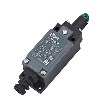 Dekraft Концевой вык. пласт. 1НО1НЗ Плунжер роликового типа с горизонтальным включением