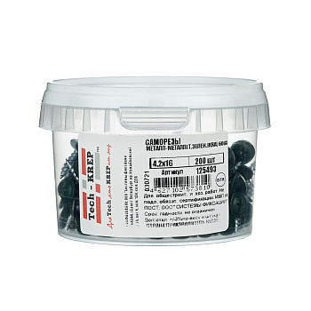Tech-Krep Саморез ШСММ 4,2х16 т.зел. KP RAL 6005 (200 шт) - ведро малое 125493