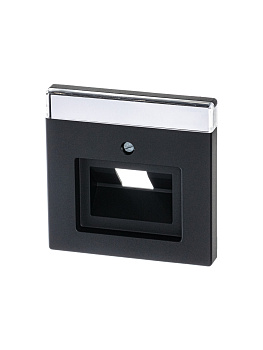 ABB BJE Solo/Future Черный бархат Накладка 1-й ТЛФ и комп розетки наклонной (мех 213/16) 2CKA001710A3912