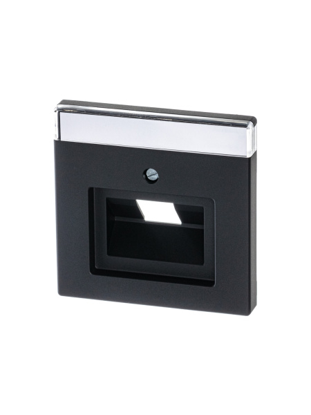 ABB BJE Solo/Future Черный бархат Накладка 1-й ТЛФ и комп розетки наклонной (мех 213/16) 2CKA001710A3912