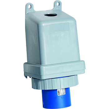 ABB BS Вилка для монтажа на поверхность 263BS9W, 63A, 2P+E, IP67, 9ч 2CMA167342R1000