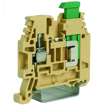 DKC Проходной зажим винт (4 кв. мм) - прорезание изоляции (1,5 кв. мм) . Бежевый