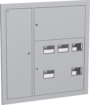 IEK LIGHT Корпус металлический ЩЭ-5-Э 36 IP31 (слаботочный отсек слева) LIGHT