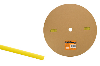 TDM Термоусаживаемая трубка ТУТнг 8/4 желтая (100 м/ролл) SQ0518-0009