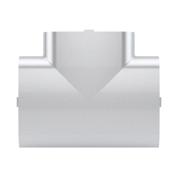 DKC Тройник 90х50 мм, цвет серый металлик