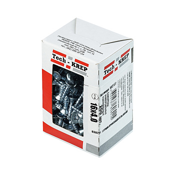 Tech-Krep Саморезы универсальные  16х4,0 мм (200 шт)  оцинкованные - коробка с ок. Tech-Kr 102177