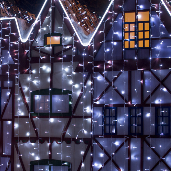 Eurosvet Гирлянда Занавес 200-101 белый 2*3м IP65 a044057