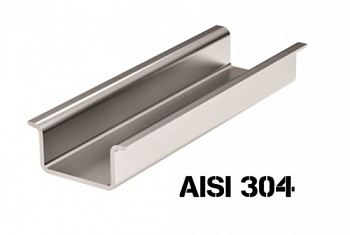 DKC Дин-рейка из нержавеющей стали, с насечкой OMEGA 3A, 35х15мм.