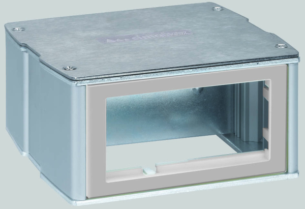 Simon Connect Алюминий Минибашня 2-сторонняя на 4 модуля К45, 70х133х128 KT400-8