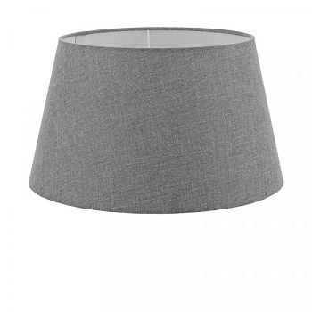 Eglo 49655 Абажур 1+1VINTAGE, 1х60W(E27), Ø400, H220, текстиль, лен, серый